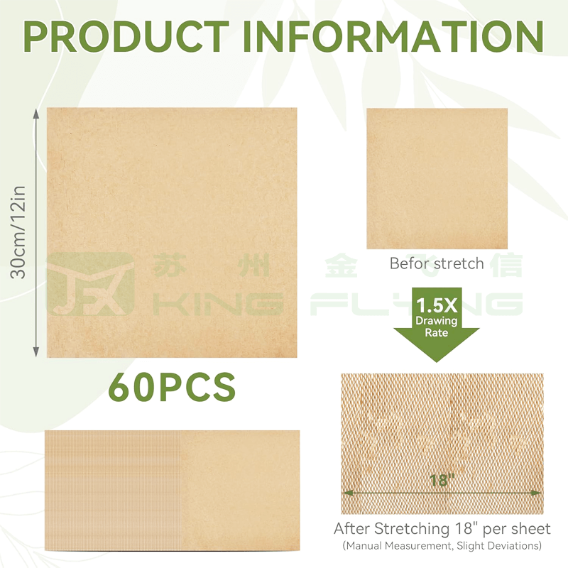 Eco Friendly Honeycomb Cushion Kraft Paper Packing Roll