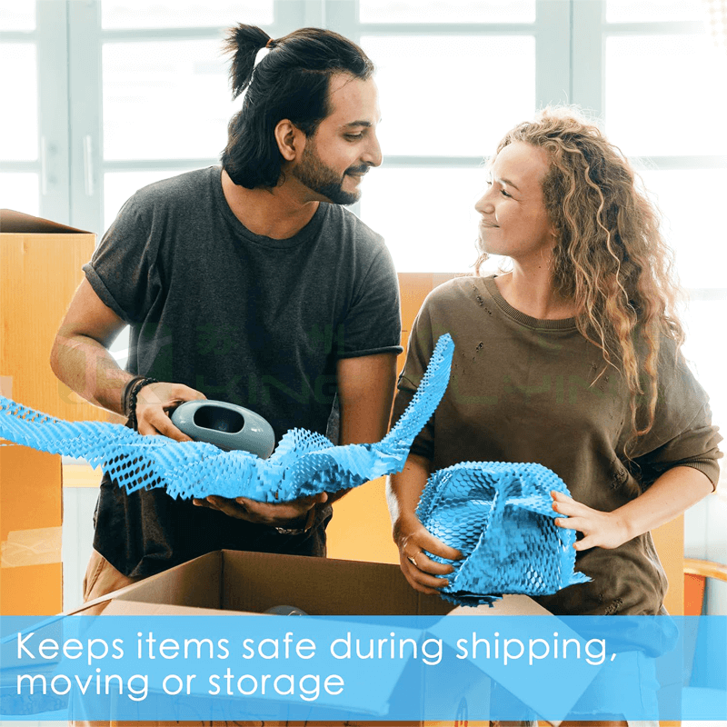 Strong And Sustainable Honeycomb Wrapping Paper Roll For Product Packaging