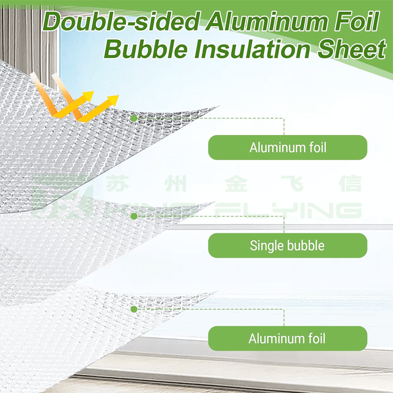Bubble Thermal Insulation Aluminum Foil Reflective Fireproof Insulated Packaging Material