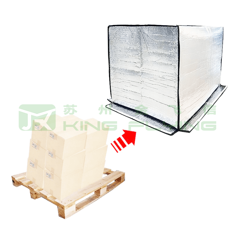 Lightweight And Effective Aluminum Bubble Thermal Pallet Packaging Cover