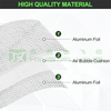 Wall Thermal Insulation Double Sided Bubble Aluminum Foil Packaging Sheet