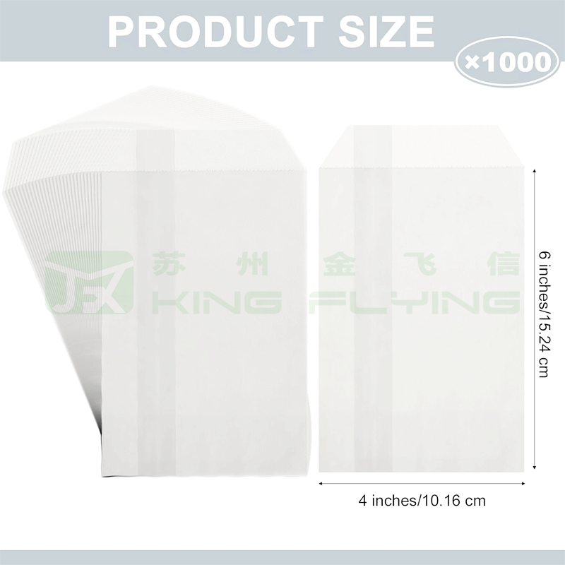 Factory Sale Eco-Friendly Durable Waterproof Matte Frosted Custom Glassine Bag