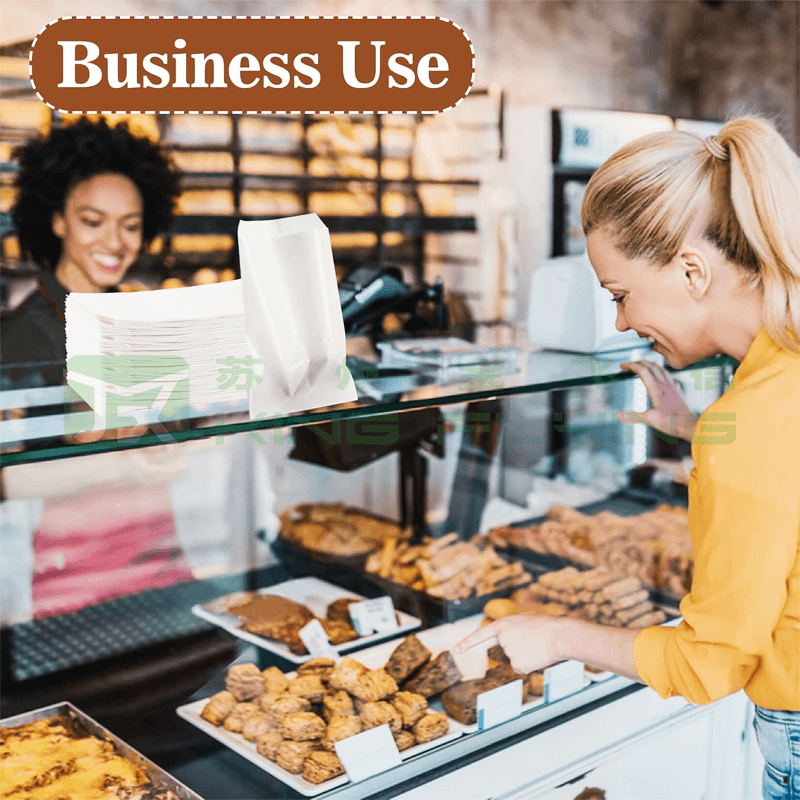 Custom Printed Glassine Biodegradable Packaging Paper Bag For Clothing Socks