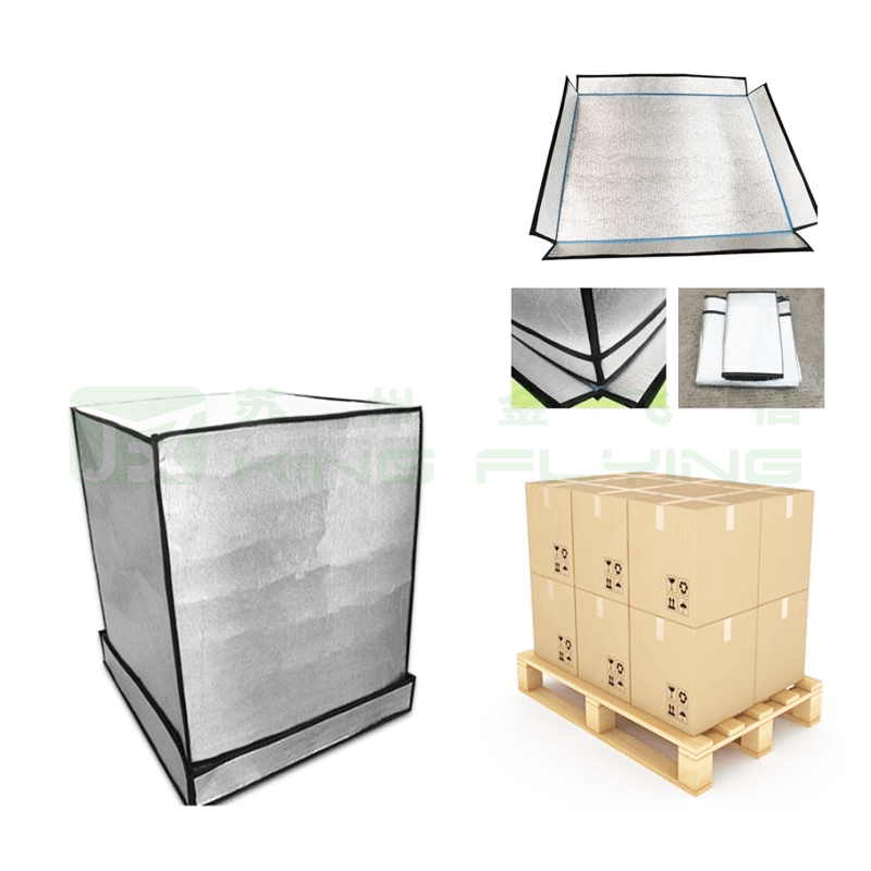 Custom Insulated Double Aluminum Pallet Cover For Seafood