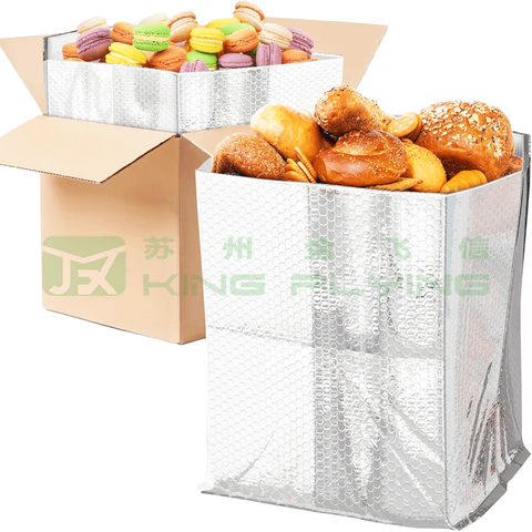 Waterproof Exterior Bubble Insulated Bag For All-Weather Food Packaging Protection