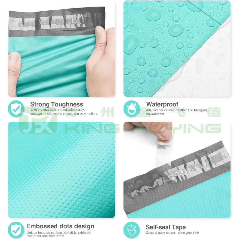 Custom Color Glossy Poly Courier Shipping Packaging Mailer