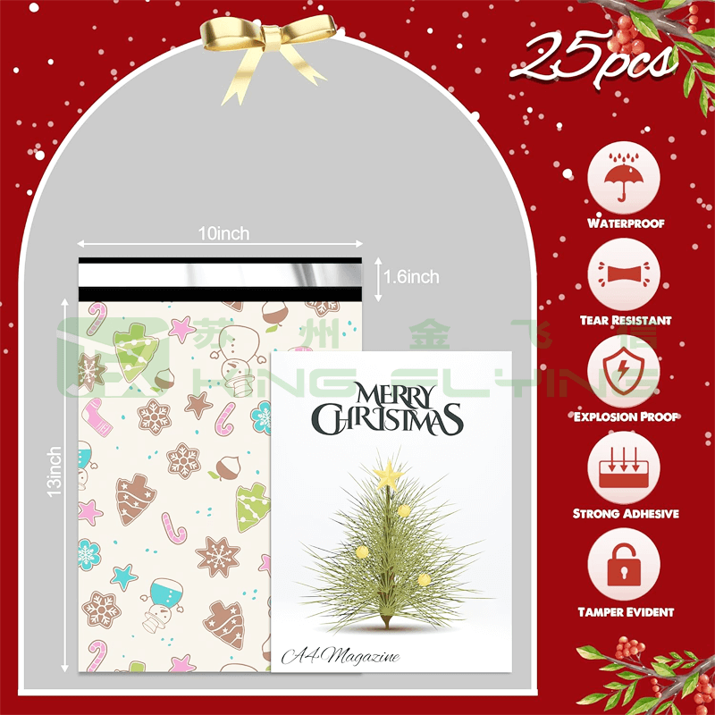 Custom Printed With Logo Recyclable Plastic Courier Bag For Clothes