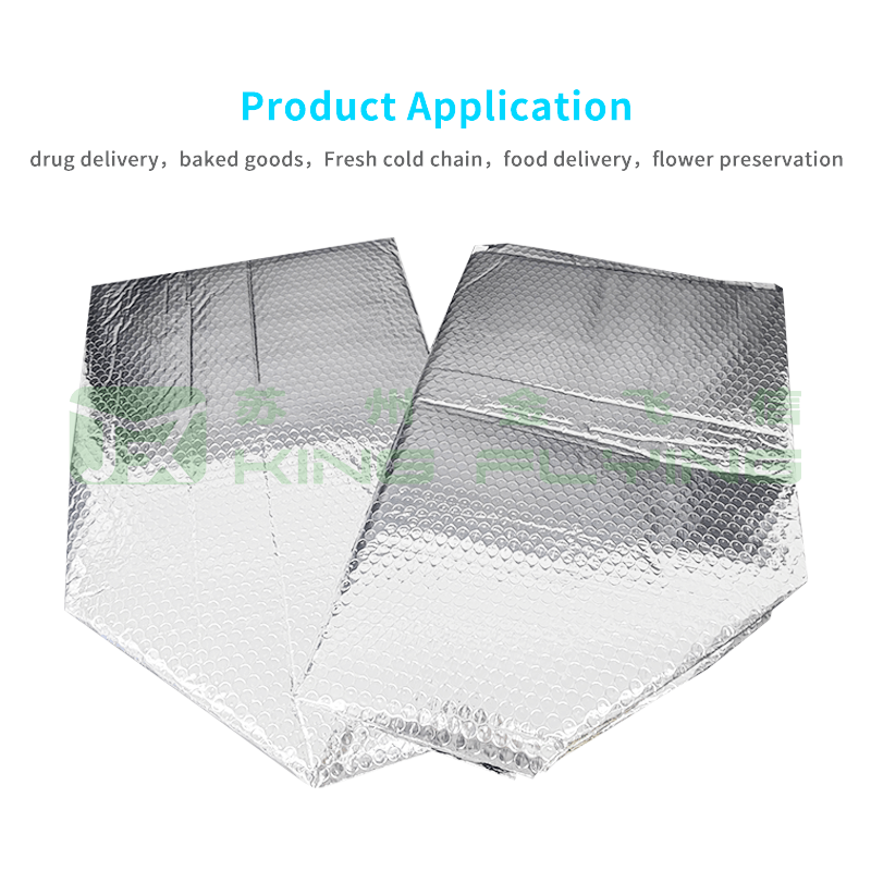 Advanced Temperature Regulating Bubble Cooler Bag For Food Packaging