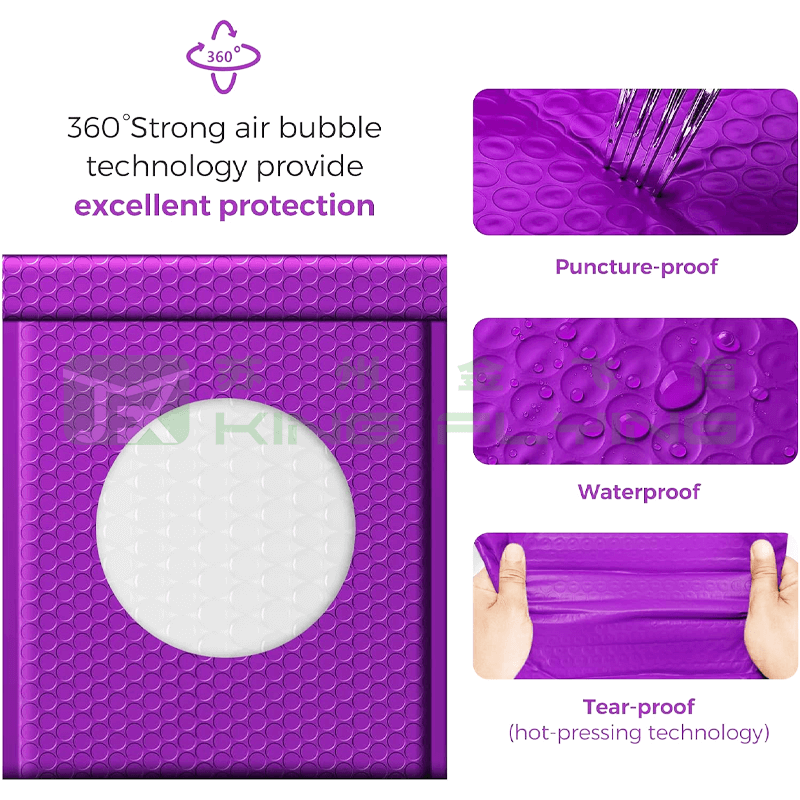 Custom Shipping Courier Bubble Self-adhesive Padded Packaging Envelope