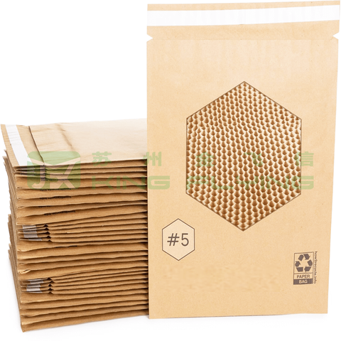 Biodegradable Sustainable Clothing Shipping Packaging Honeycomb Paper Mailer