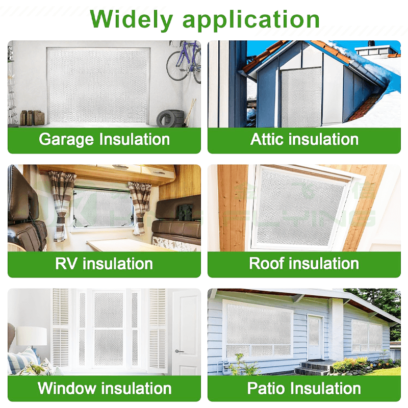 Bubble Thermal Insulation Aluminum Foil Reflective Fireproof Insulated Packaging Material