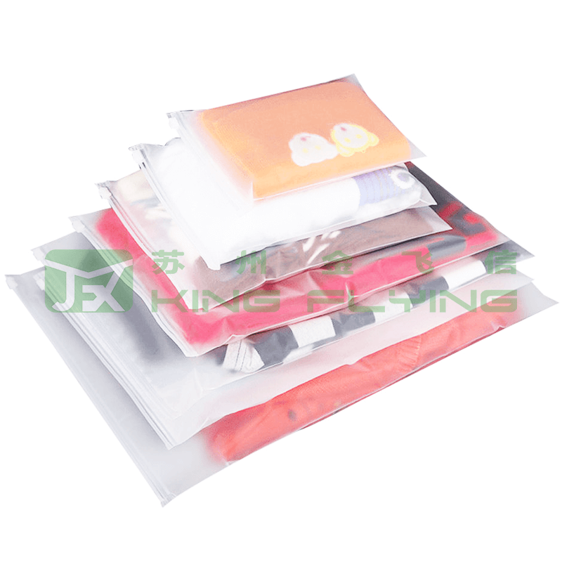 Manufacture Wholesale Frosted Plastic Packaging Bag With Zipper Lock