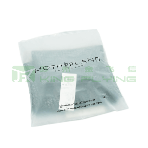 Ziplock Biodegradable Custom Logo Clear Jewelry Frosted Plastic T-Shirt Bag
