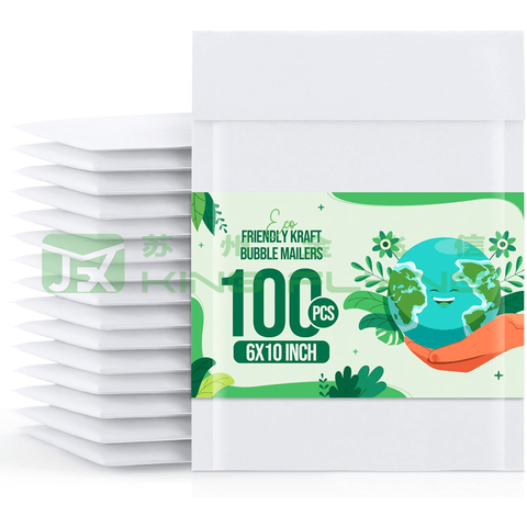 Waterproof Book Packaging Printing Kraft Paper Bubble Mailer