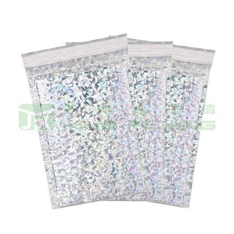 Free Sample Custom Metallic Bubble Mailer Cloth Packaging Padded Envelope