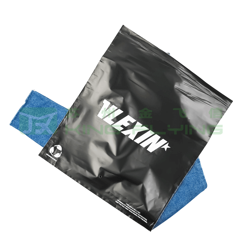 Custom Logo Printed Frosted Plastic Packaging Bag With Zipper Lock