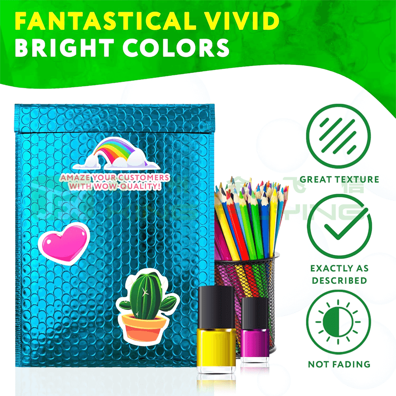High Repurchase Custom Logo Size Wholesale Metallic Bubble Packaging Envelope