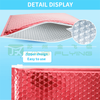 Free Sample Custom Metallic Bubble Zipper Mailer For Cloth Packaging
