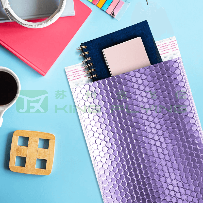 Custom Bubble Padded Cushioned Aluminum Foil Packaging Mailer For Cosmetics