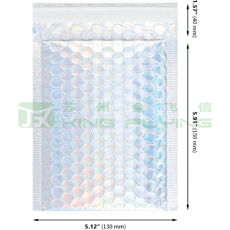 Wholesale Customized Printed Metallic Bubble Packaging Mailing Bag