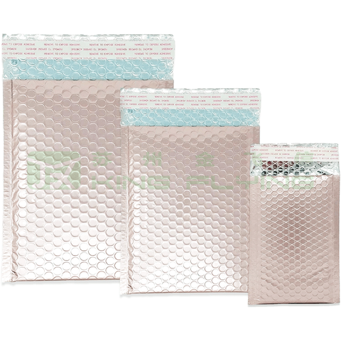 Custom Size Printed Travel T-shirts Metallic Packaging Bubble Bag