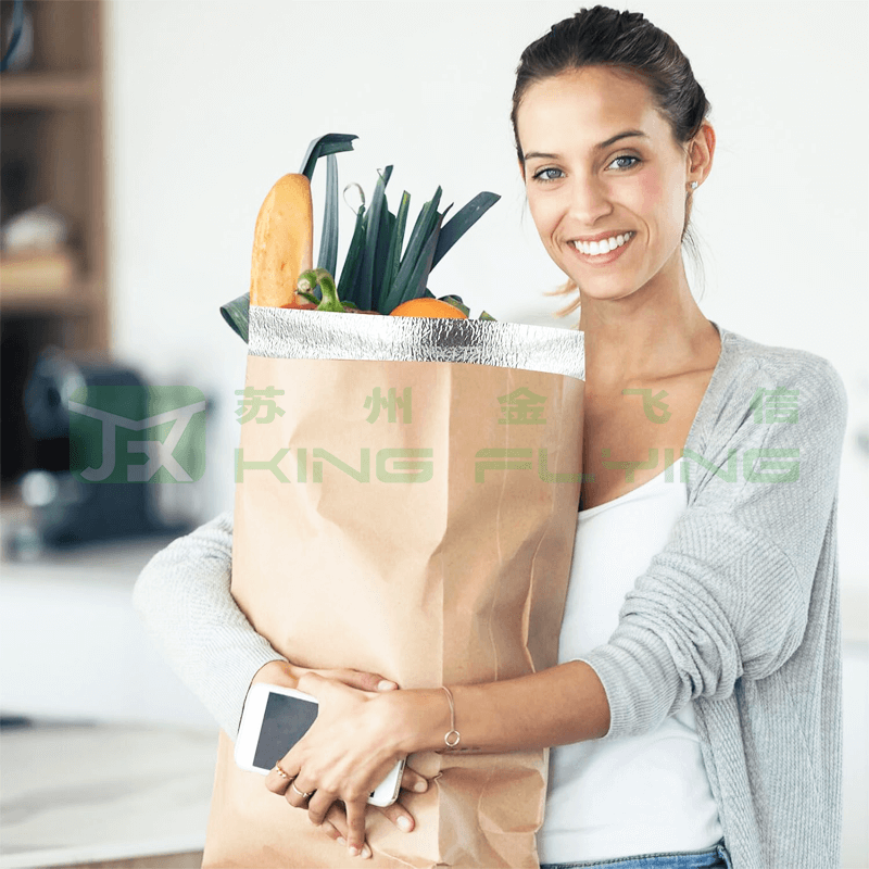 Eco-Friendly Waterproof Aluminium Foil Enclosed EPE Foam Food Packaging Bag