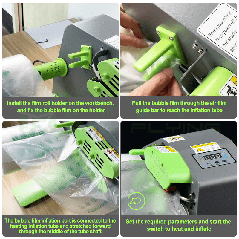 Portable Electric-Driven Air Bubble Film Machine For Carton Packaging