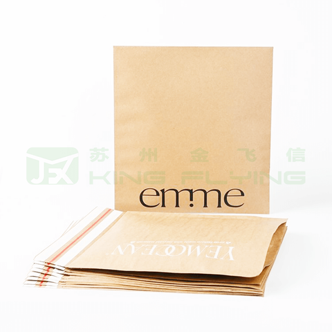 Custom Logo E-Commerce Apparel Packaging Eco-Friendly Kraft Postal Paper Bag