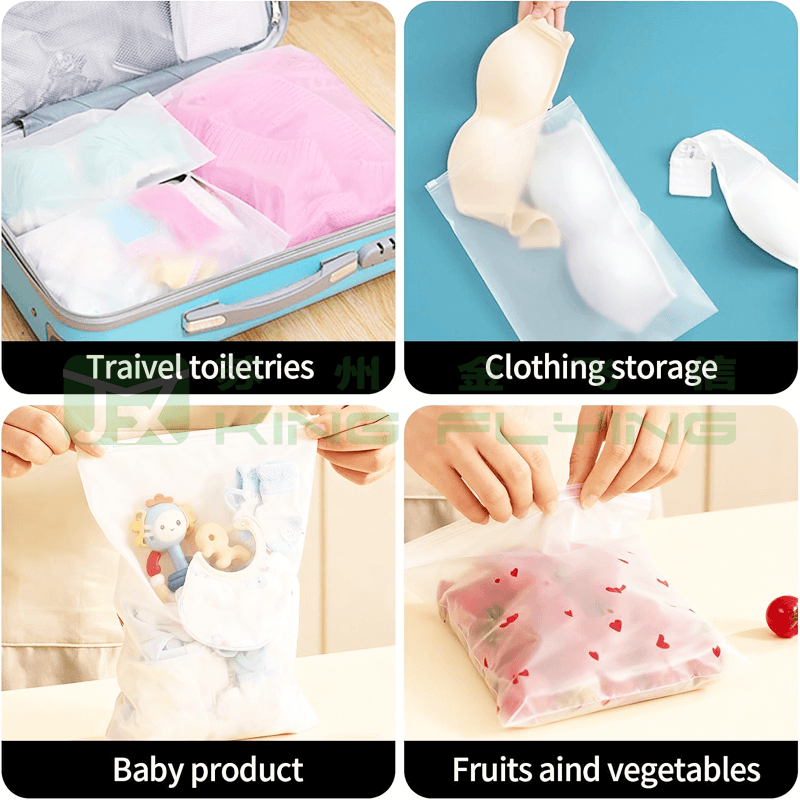 Hot Selling Eco Friendly Custom Logo Printed Plastic Zipper Bag