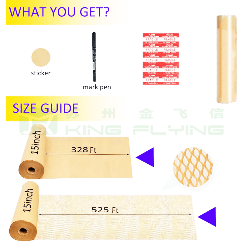 100% Recyclable Protective Filling Buffer Honeycomb Cushion Paper Roll