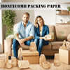 Protective Kraft Paper Perforated-Packing Honeycomb Cushion Roll For Gift Parcel