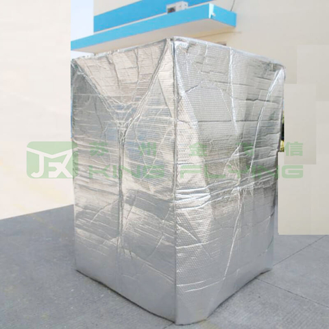Reflective Aluminum Foil Bubble Pallet Thermal Cover For Cargo Insulation