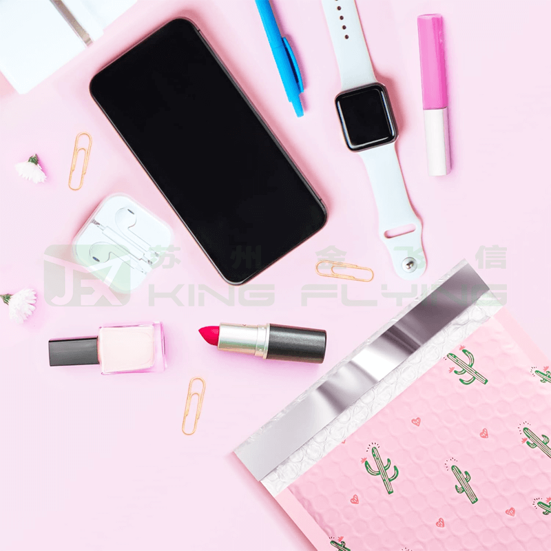 Custom Logo Poly Bubble Shipping Bag For E-Commerce Gifts Packaging