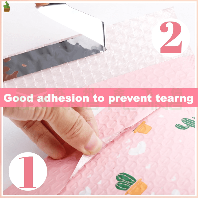 Custom Printed Poly Bubble Mailer For Jewelry Cushioned Shipping Packaging