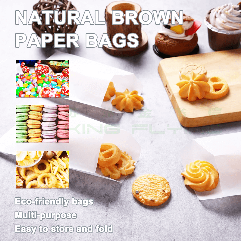 Customizable Eco-Friendly Recyclable Waterproof Biodegradable Wax Coated Glassine Paper Bag