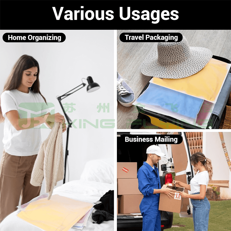 Hot Sale Clothes Zipper Custom Frosted Plastic Packaging Bag