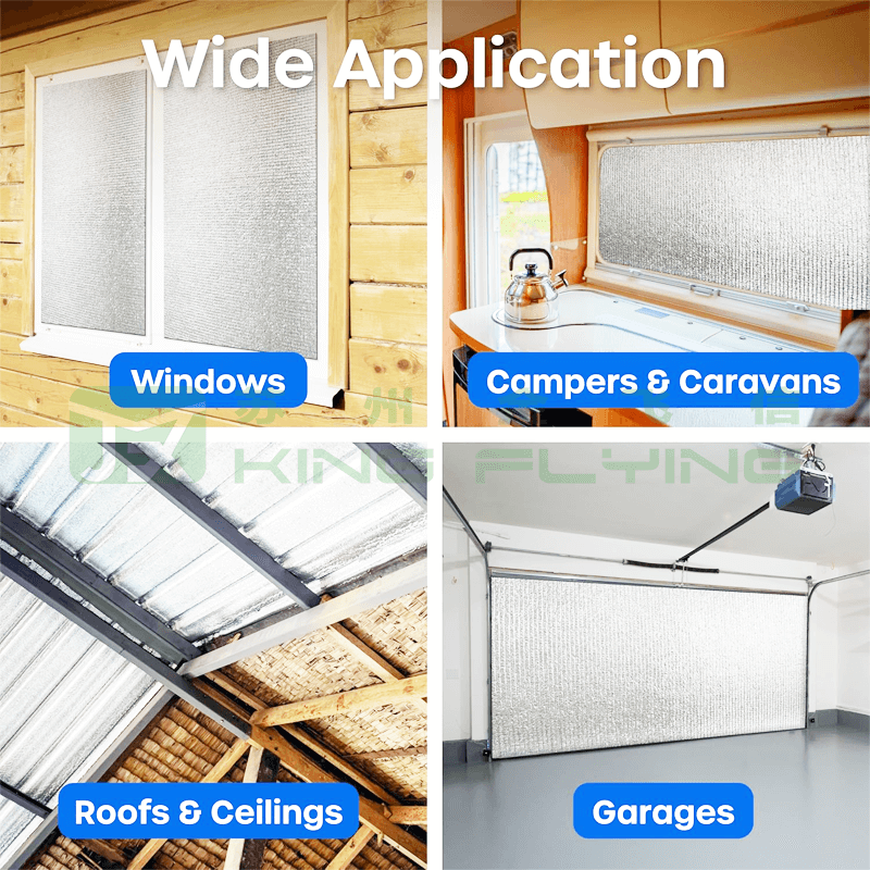 Customized Bubble Insulation Aluminum Foil Heat Resistant Roofing Packaging Sheet