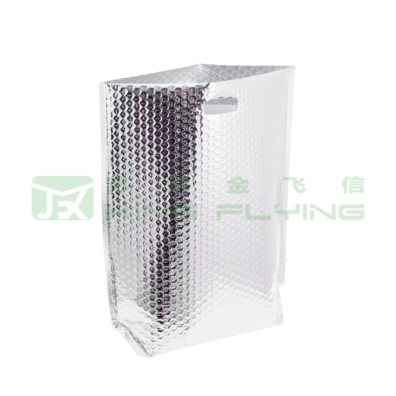 Heat Insulated Box Liner Aluminum Foil Thermal Bag With Handle